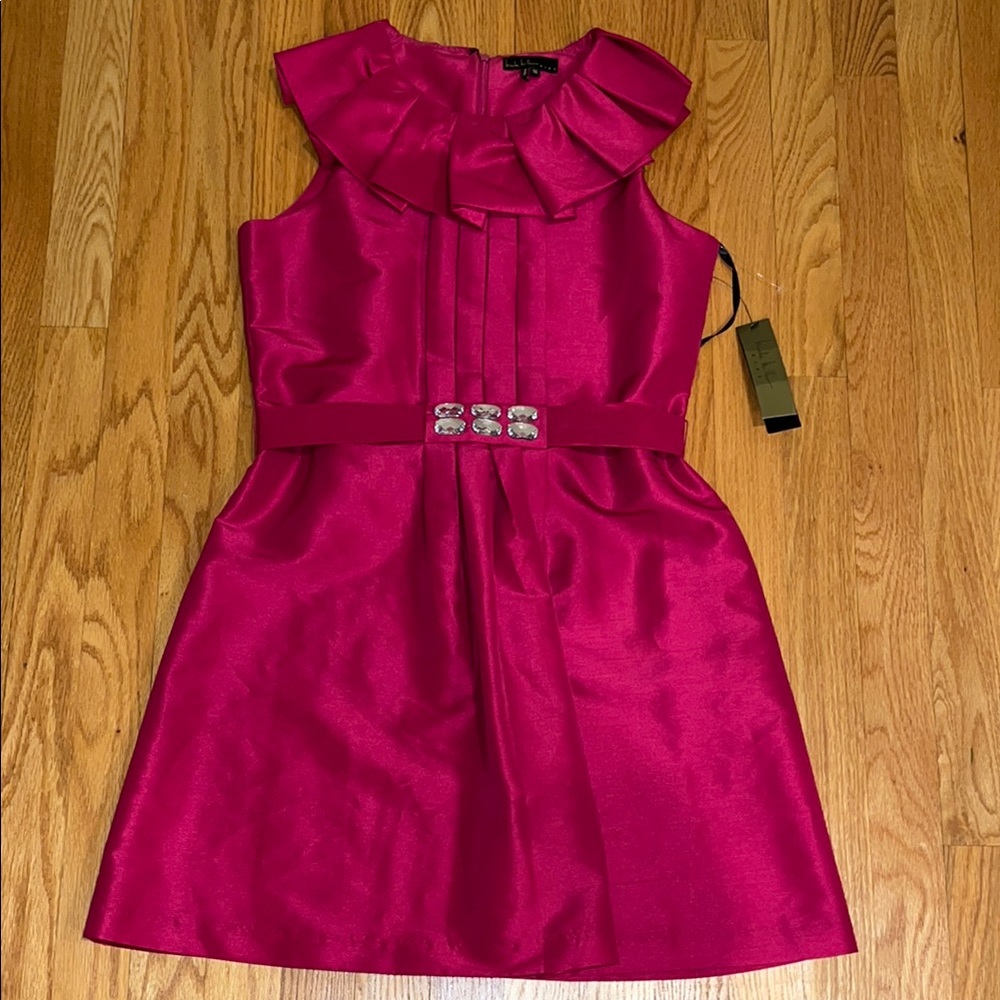 🩷 NWT - Nicole Miller Pink Sleeveless Formal Dress size 16